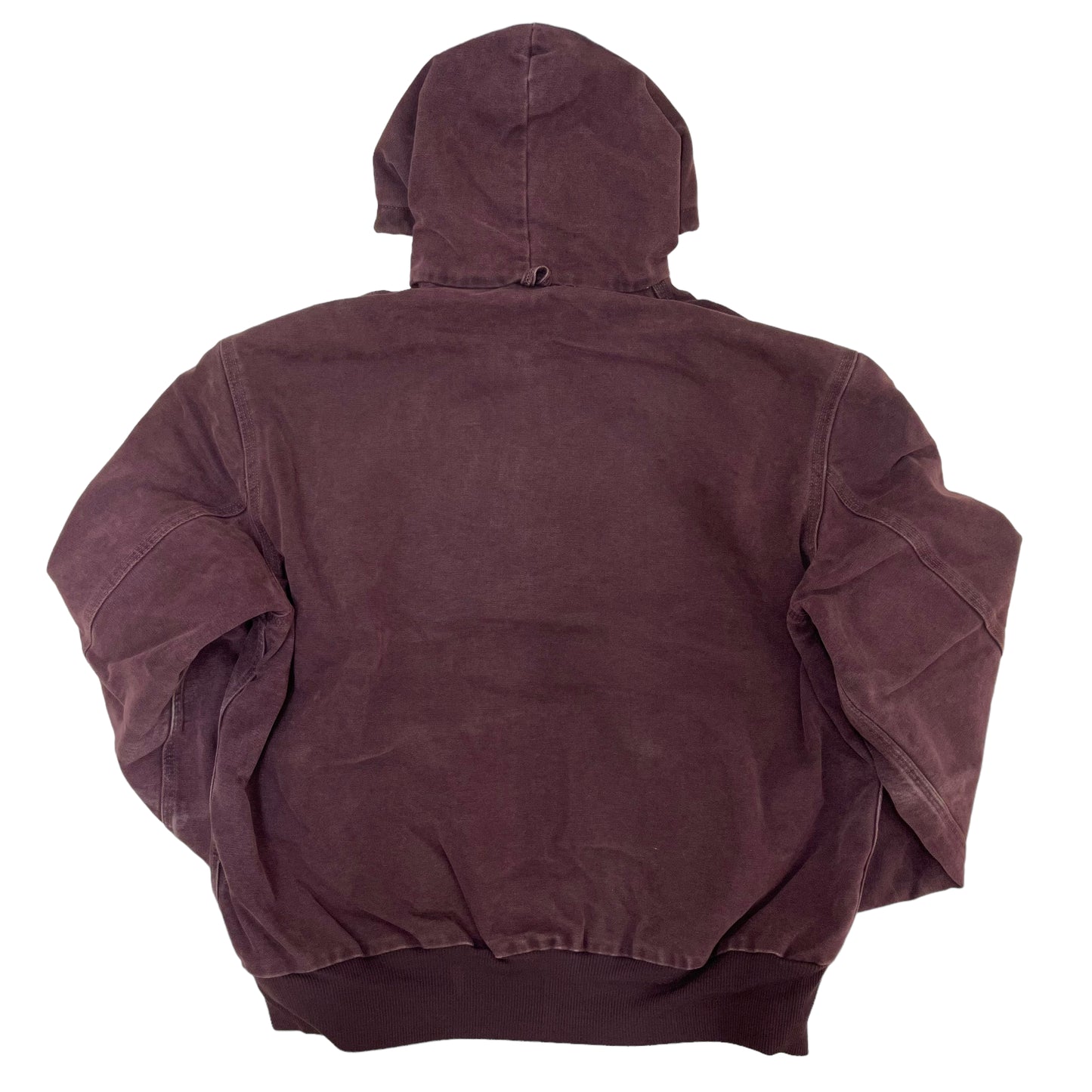 GC60 USA製 carhartt ダック生地 ジップアップワークジャケット 赤茶系 メンズ サイズLARGEREGULAR