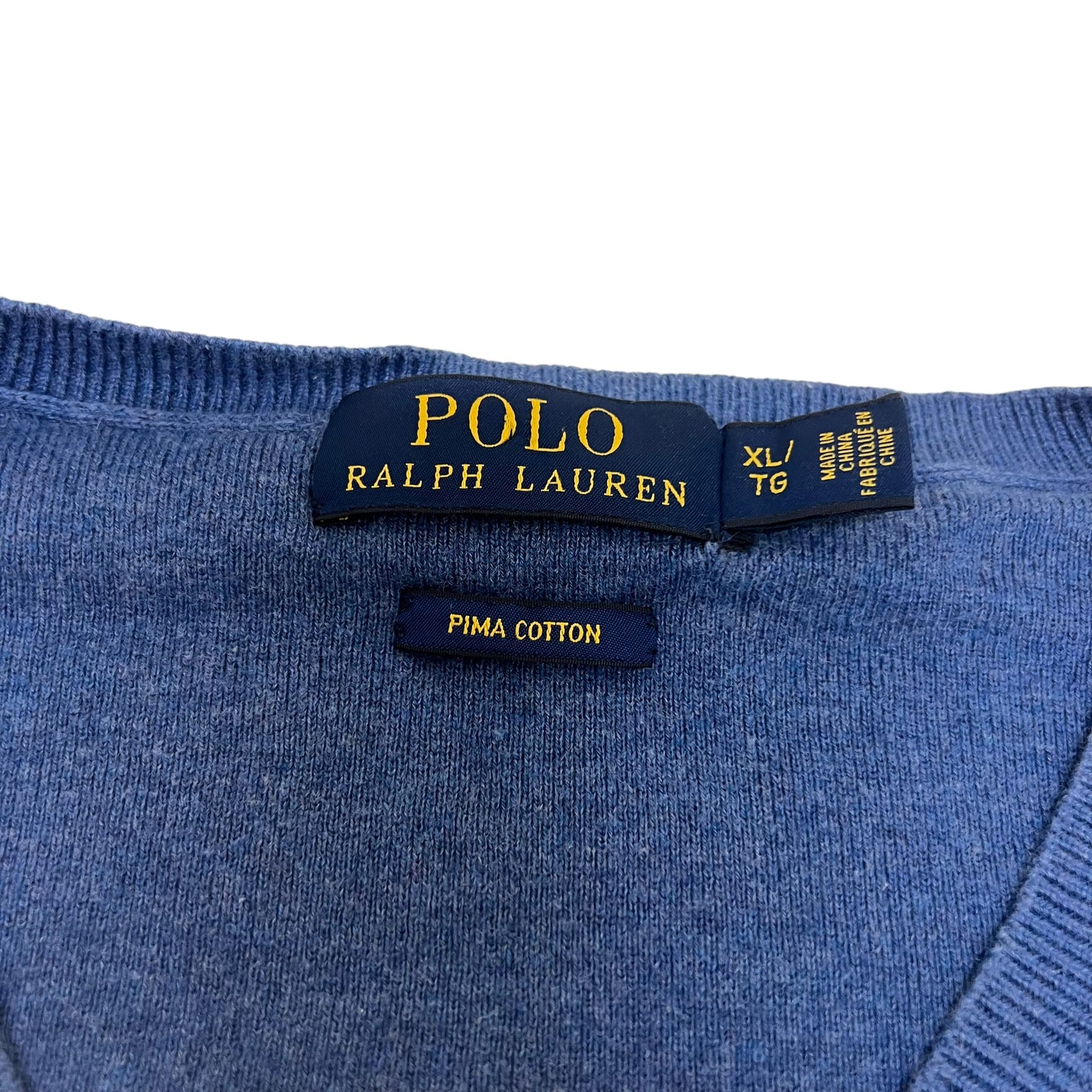 GM258 POLO RALPH LAUREN ポロラルフローレン 長袖 ニット トップス ネイビー メンズ XL