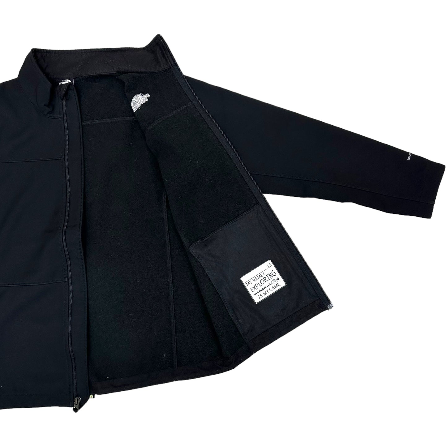 GN149 THE NORTH FACE ザ・ノースフェイス WINDWALL フリースジャケット XL/TG (18/20)BOY'S ブラック