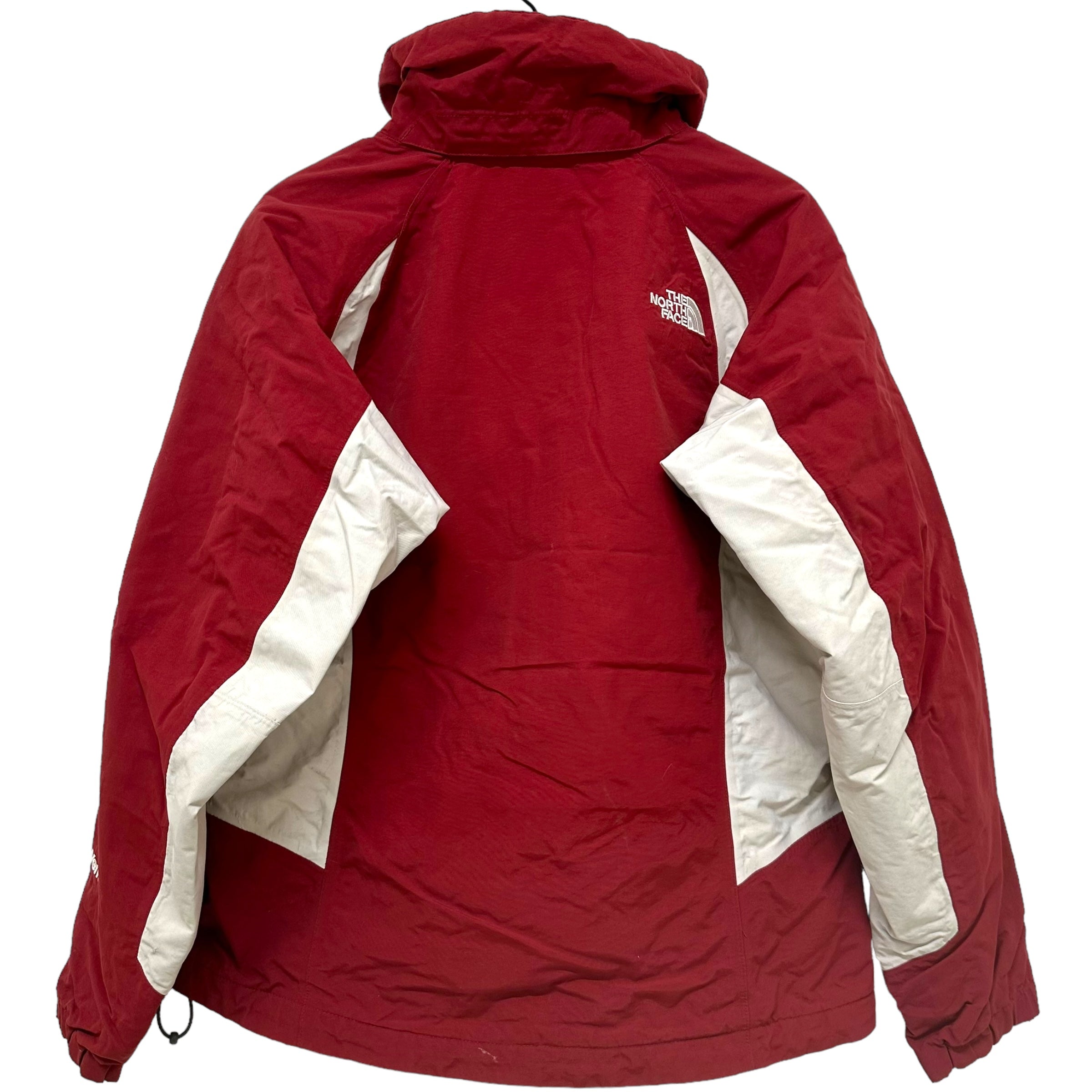 GN151 THE NORTH FACE ザ・ノースフェイス HyVent ナイロンジャケット 厚手 WOMEN レッド×ホワイト M/M