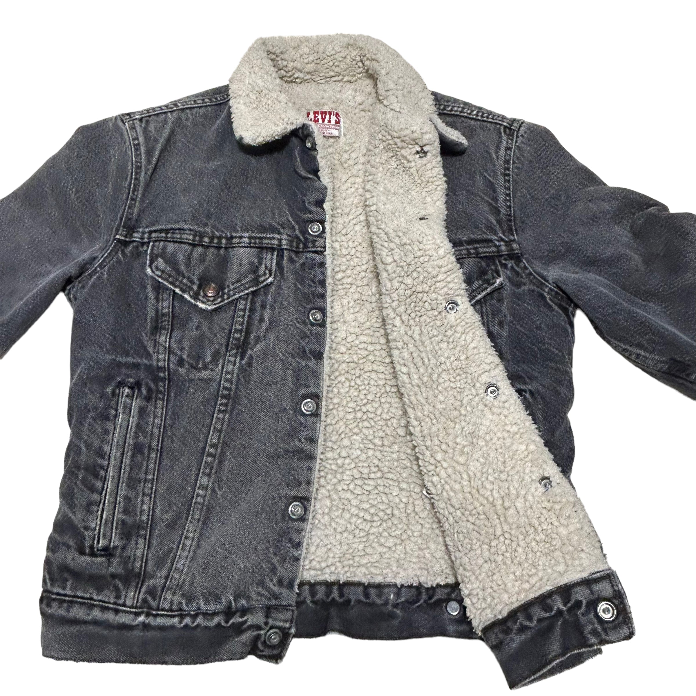 GH21 USA製 Levi's リーバイス デニムジャケット メンズ ダークグレー