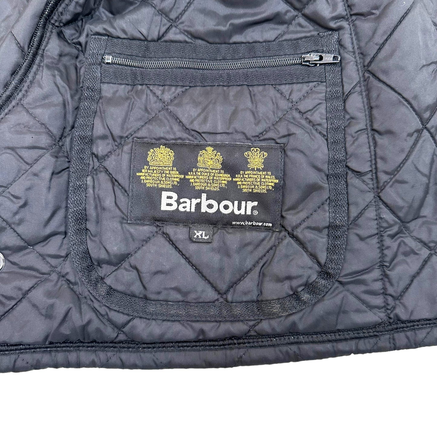 GN46 Barbour バブアー キルティングジャケット  ブラック XL