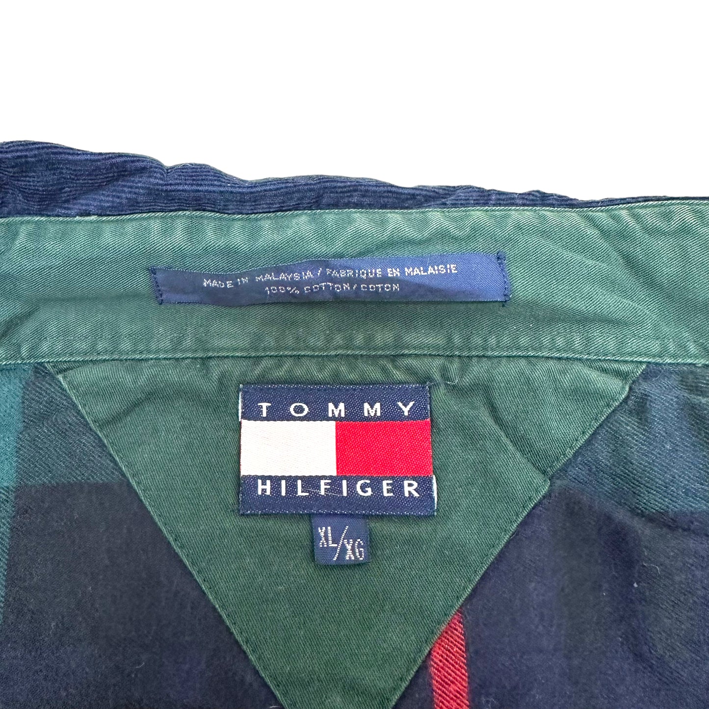 GN49 TOMMY HILFIGER トミーヒルフィガー チェック シャツ XL/XG