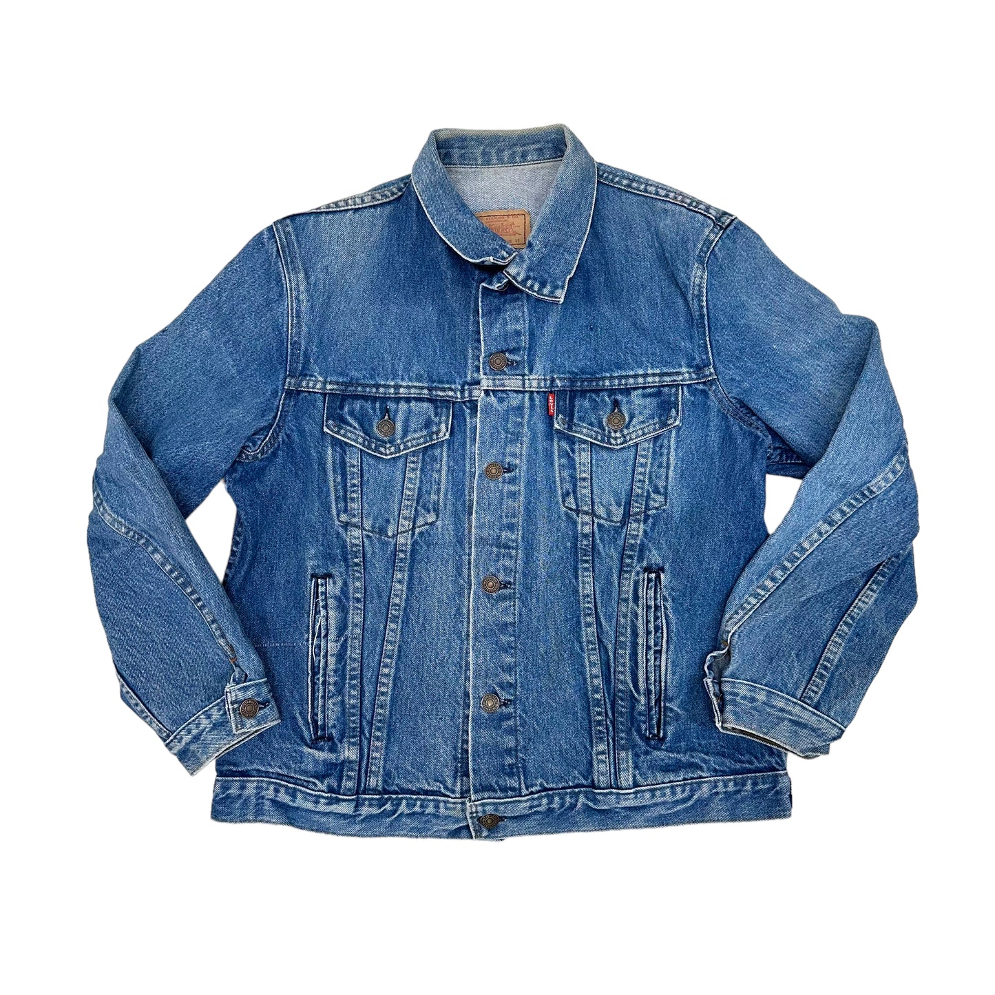 GN54 Levi'sリーバイス サイズ02 ブルー系 デニム ジャケット GT BRITAIN製