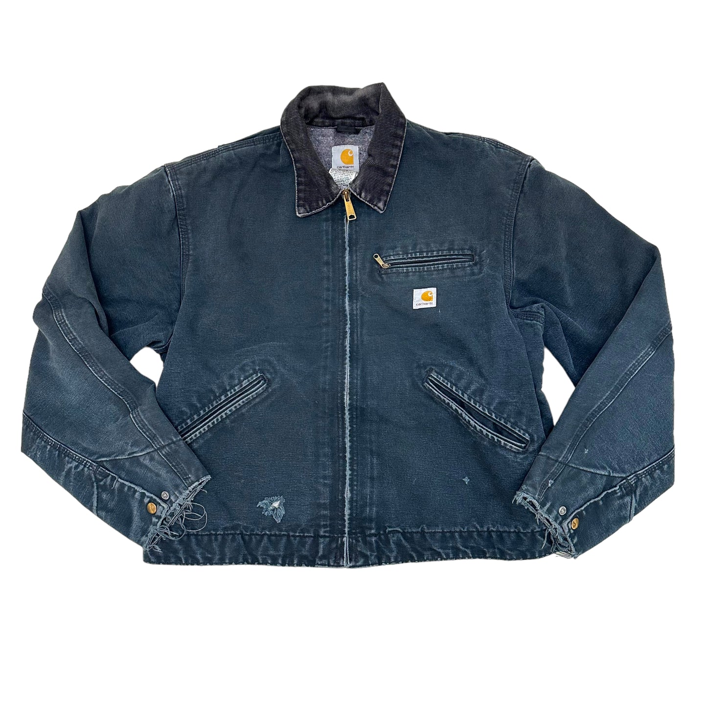 GN57 carhartt カーハート デトロイト ジャケット ネイビー系 USA製 サイズ 46 Regular