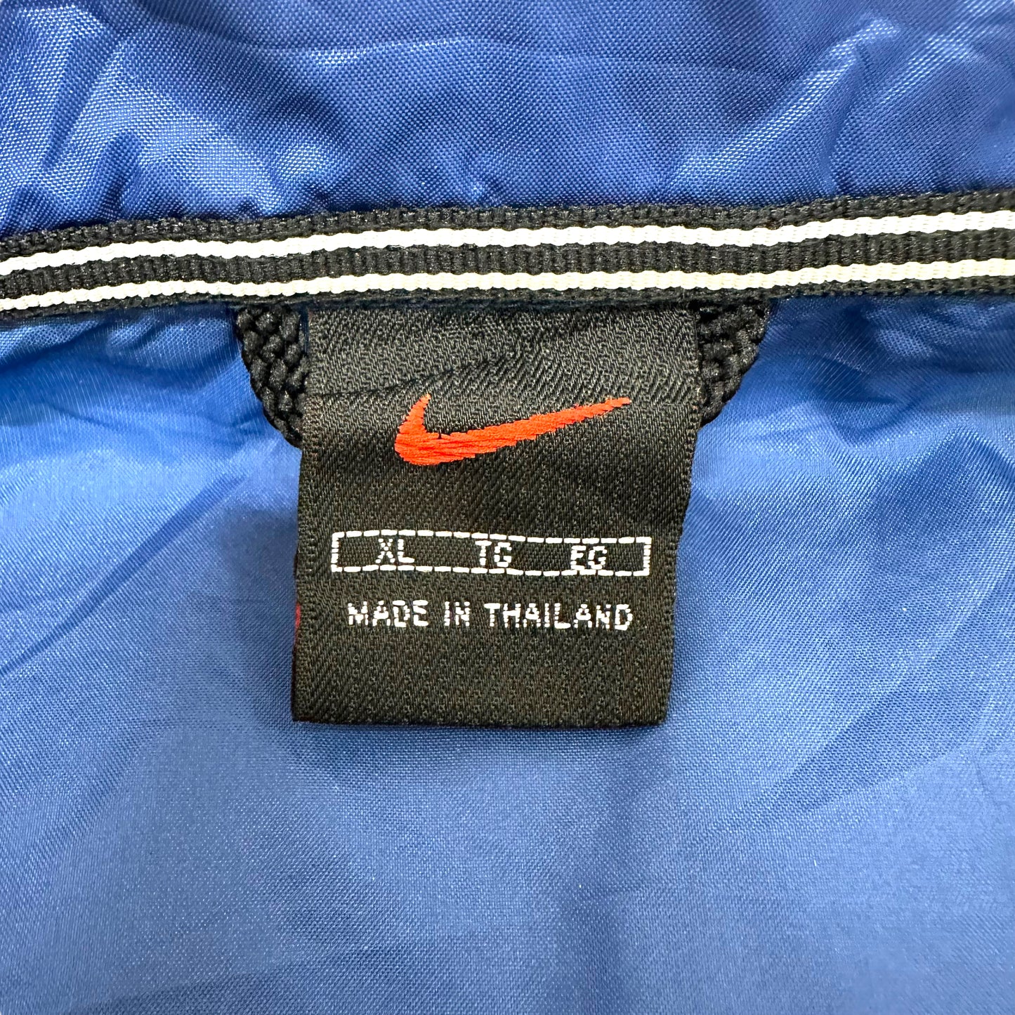 GN66 NIKE ナイキ ウィンドブレーカー ナイロンジャケット サイズXL ブルー×ブラック