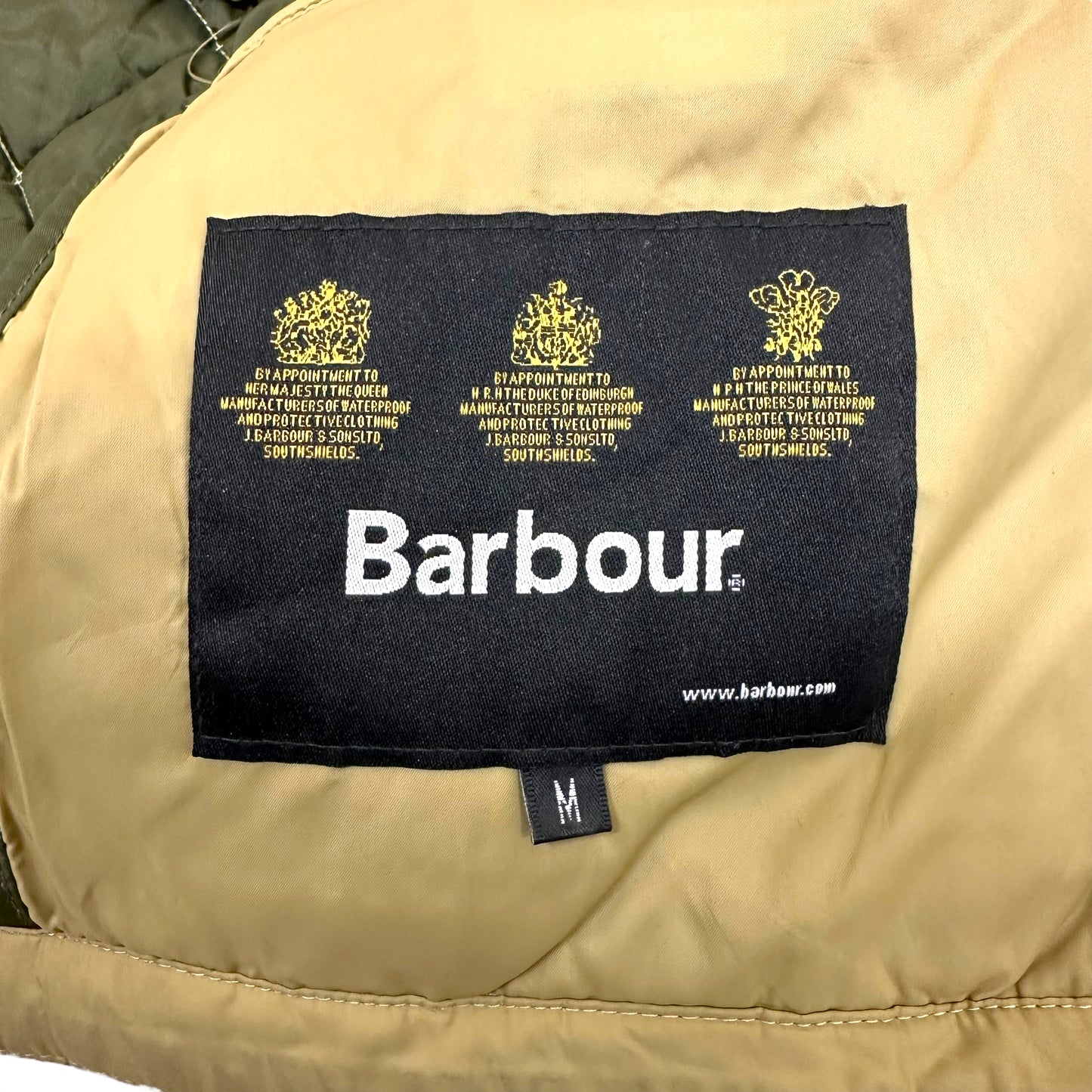 GN69 Barbour バブアー キルティング ジャケット ベージュ系 サイズM