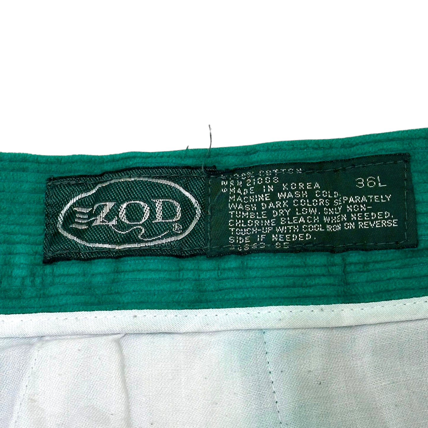 GN71 IZOD アイゾッド コーデュロイ パンツ グリーン 36L