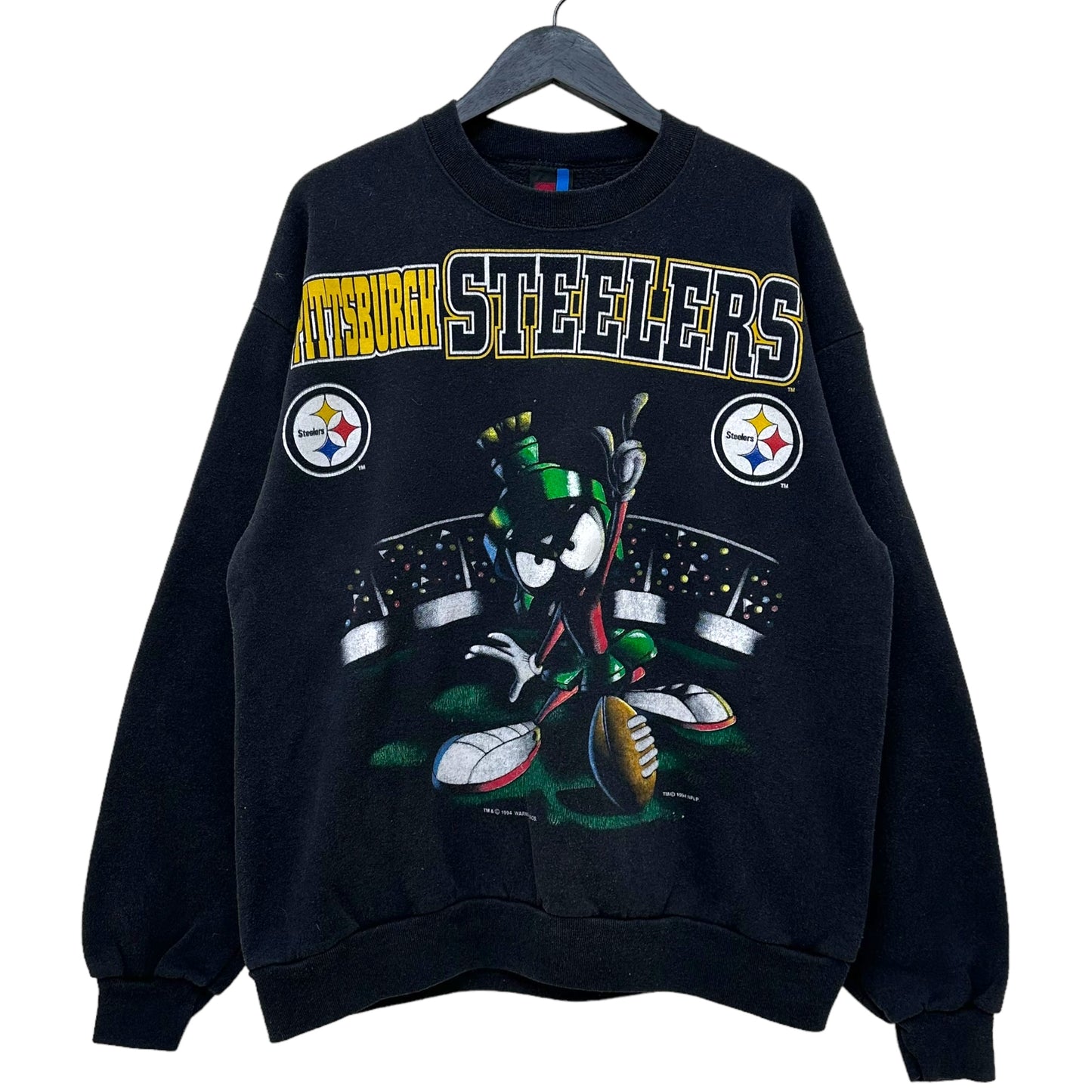 GN85 PITTSBURGH STEELERS USA製 LARGE トレーナー ブラック