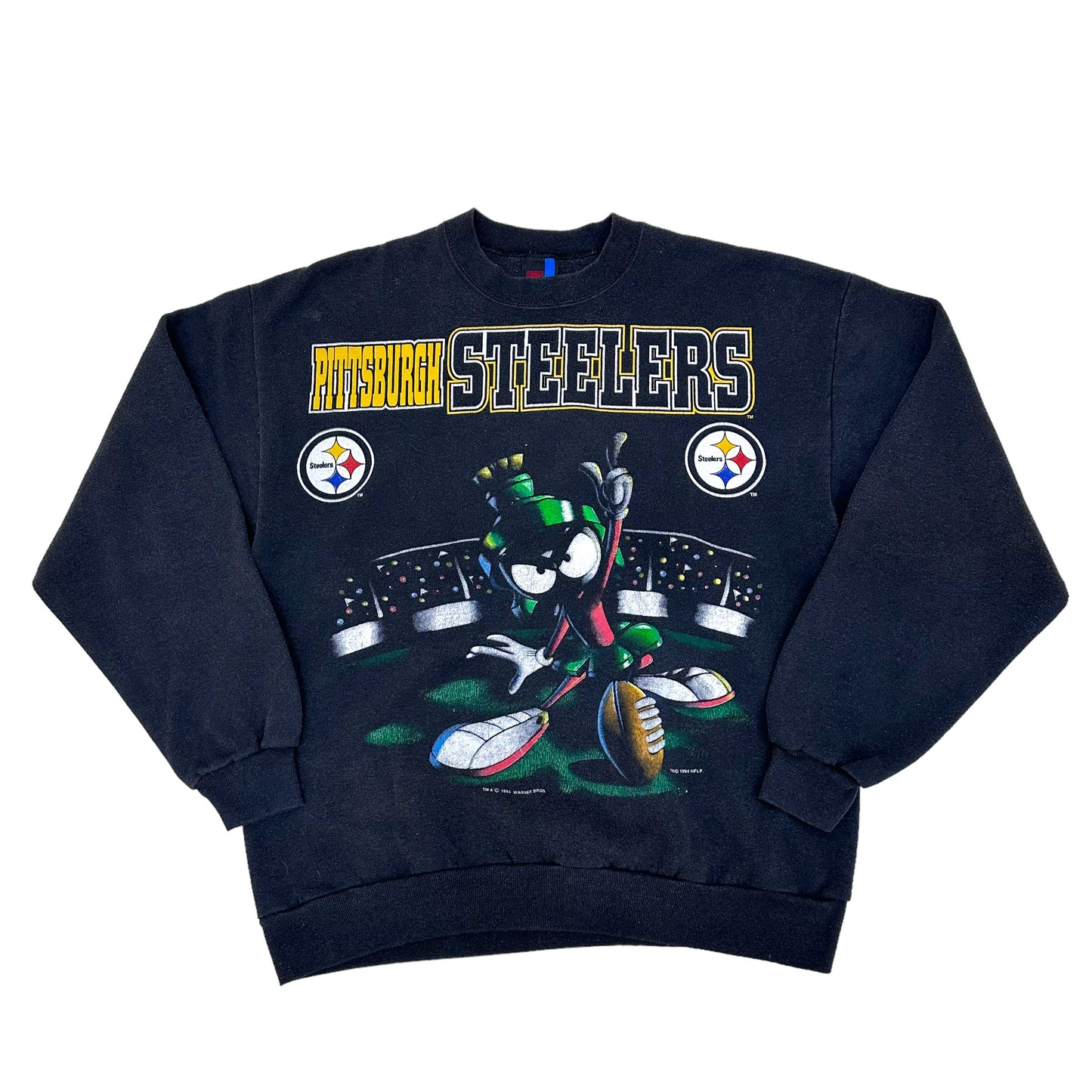 GN85 PITTSBURGH STEELERS USA製 LARGE トレーナー ブラック