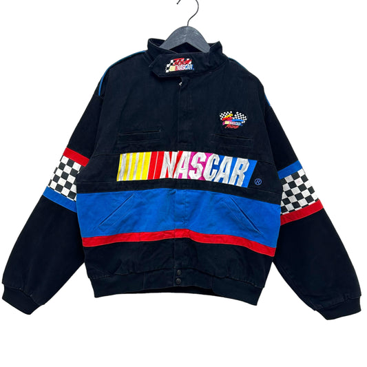 GN102 NASCAR ナスカー レーシング コットン ジャケット XXL ブラック