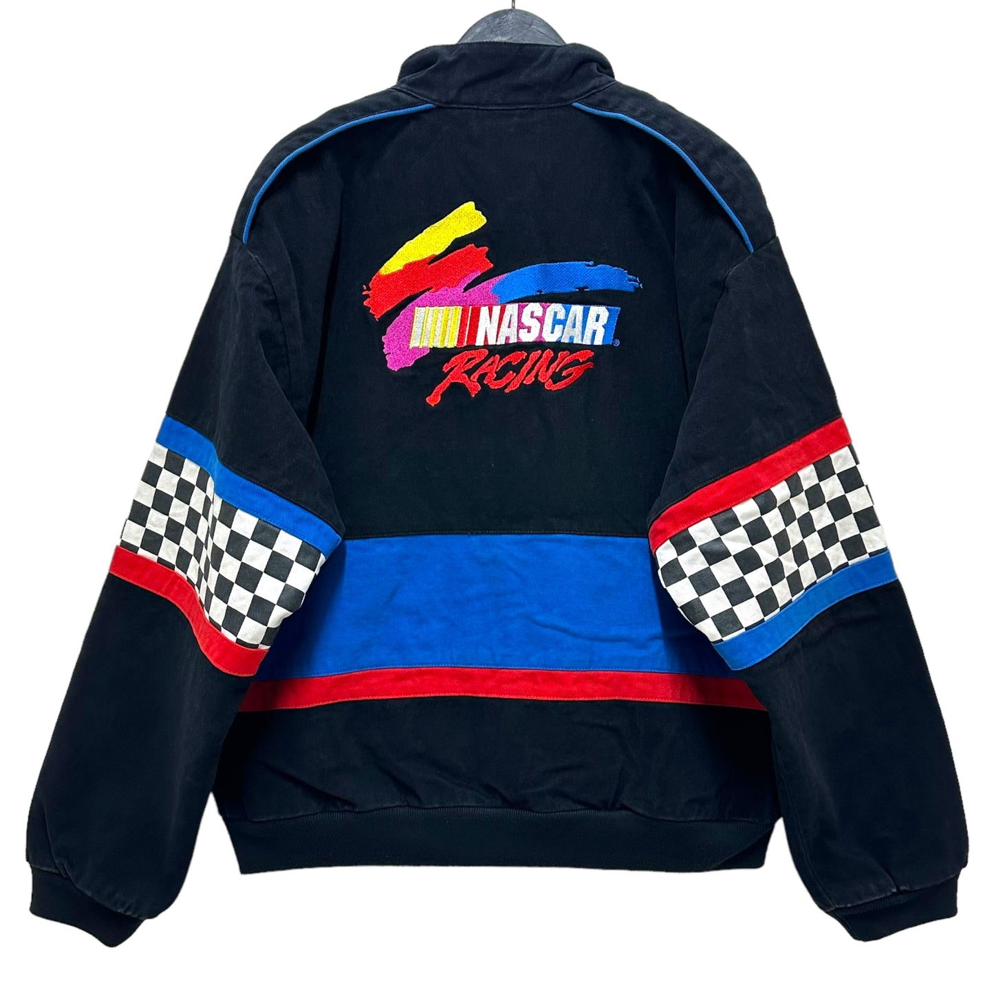 GN102 NASCAR ナスカー レーシング コットン ジャケット XXL ブラック