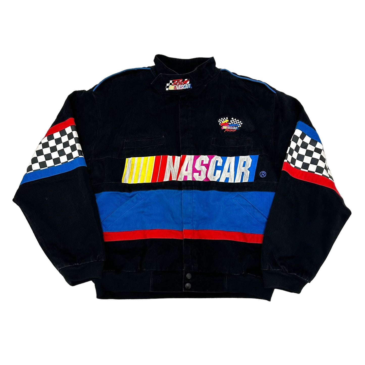 GN102 NASCAR ナスカー レーシング コットン ジャケット XXL ブラック