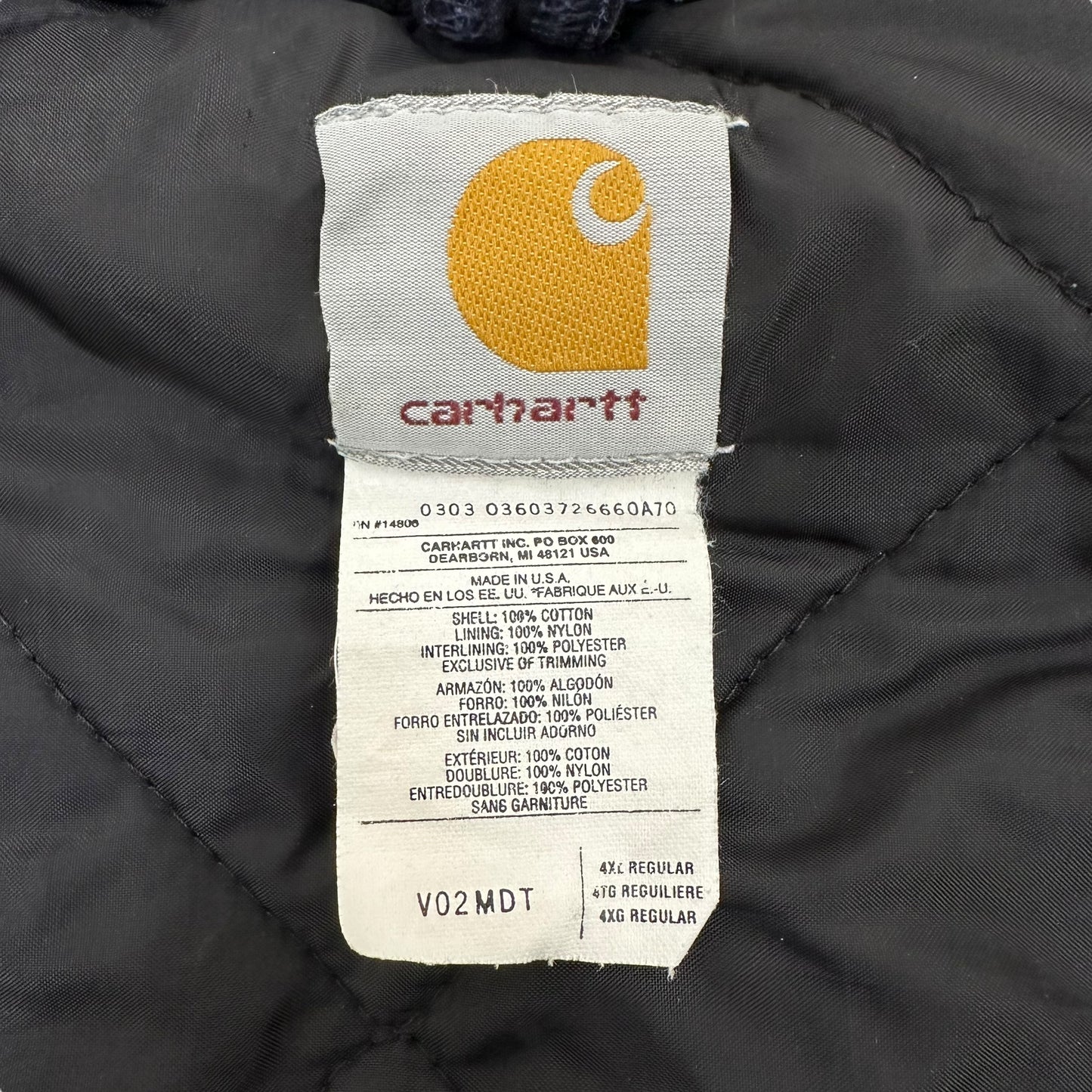 GN104 carhartt カーハート ダックベス USA製 ネイビー メンズ