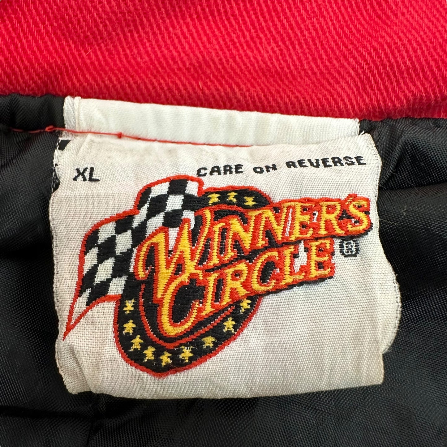 GN105 NASCAR WINNER'S CIRCLE レーシング ジャケット レッド×ブラック XL メンズ