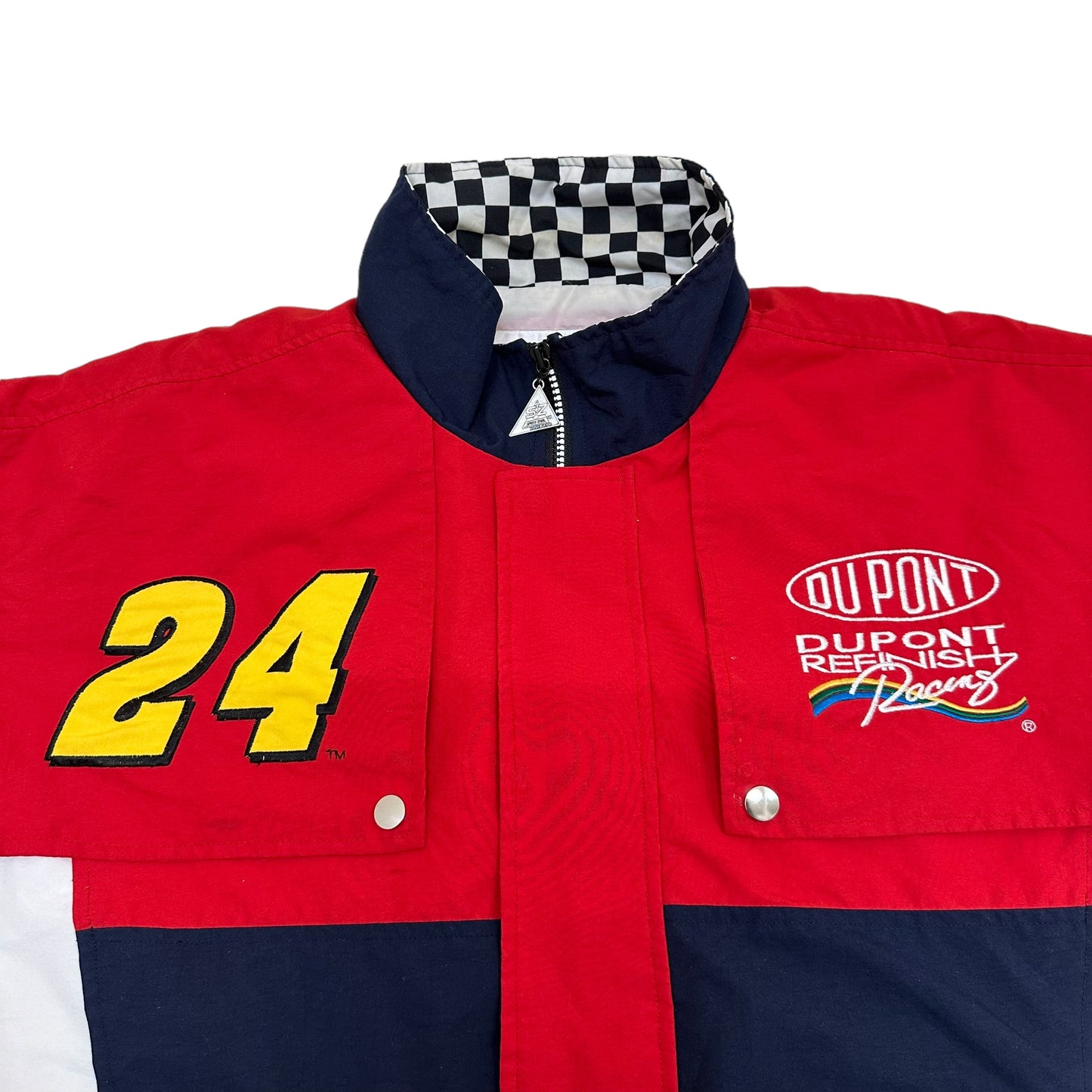 GN107 SPEED ZONE NASCAR レーシング ジャケット レッド×ネイビー×ホワイト XL メンズ